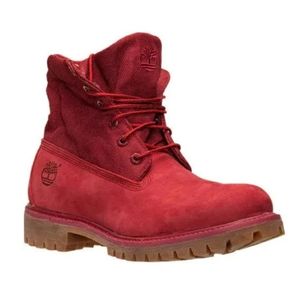 red timberland boots mens